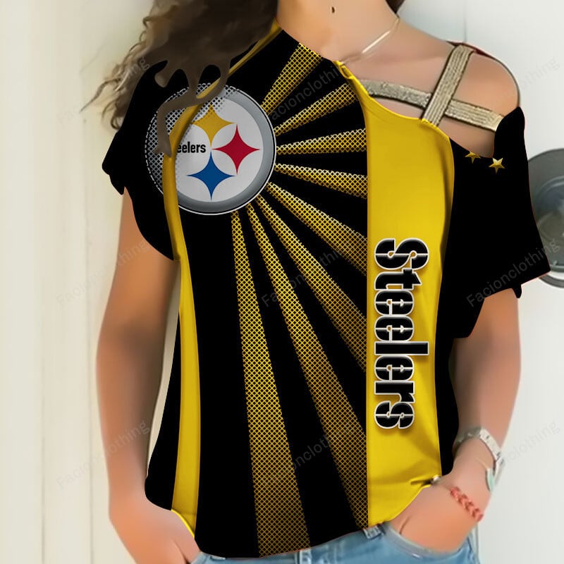 Sportswearmerch Pittsburgh Steelers NFL Strapless Short Sleeve Personalized For Fan