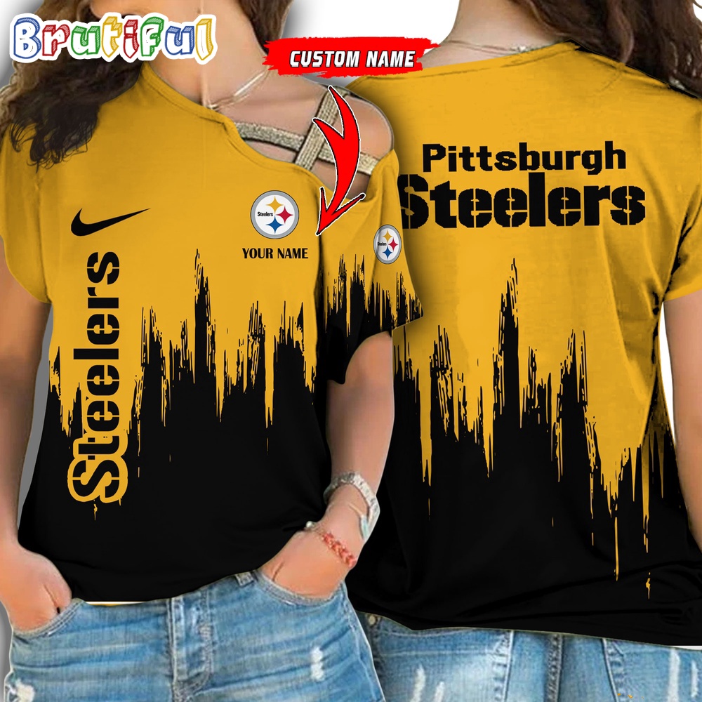 Sportswearmerch Pittsburgh Steelers NFL Strapless Sleeve Short For Fan