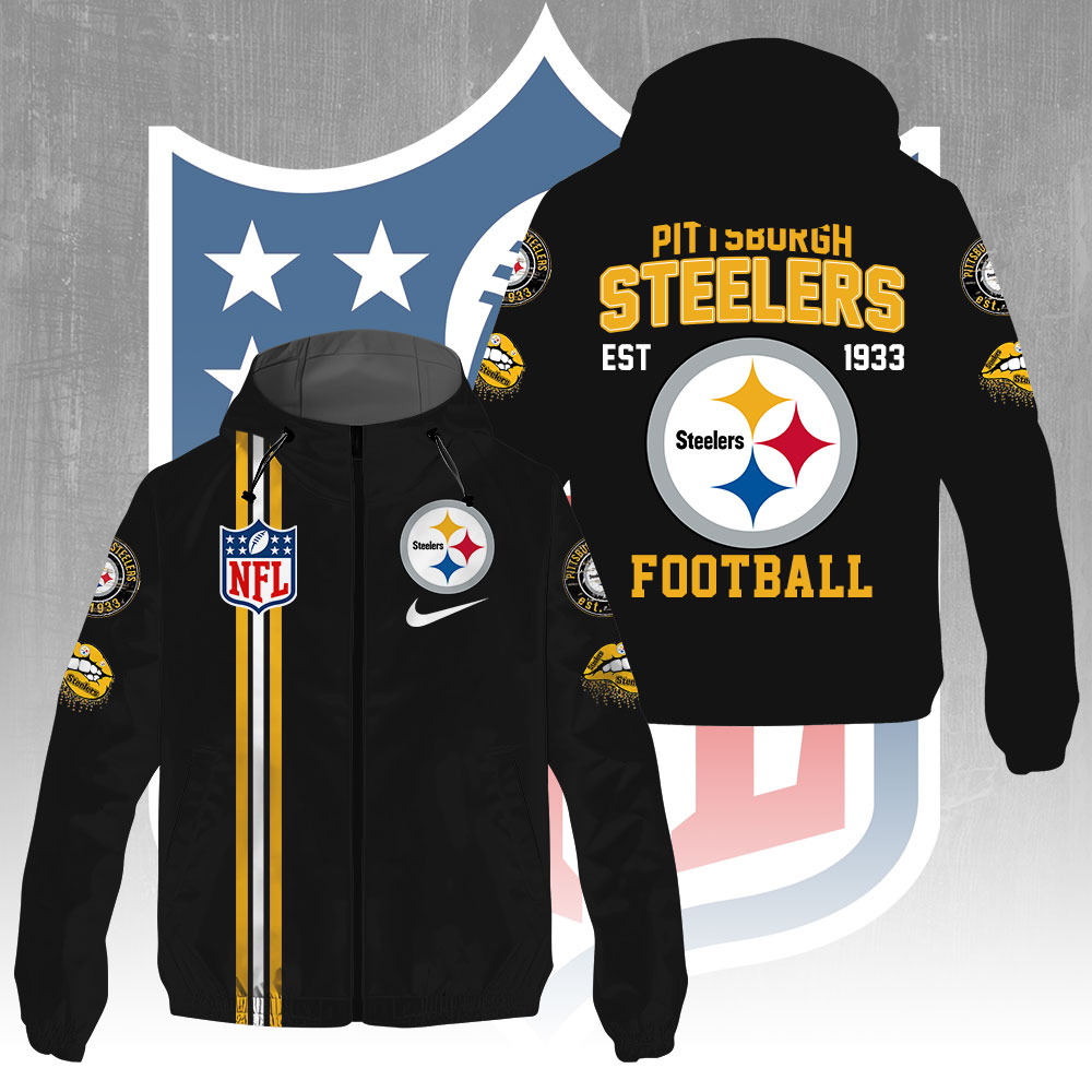 Sportswearmerch Pittsburgh Steelers NFL Windbreaker Jacket For Fan