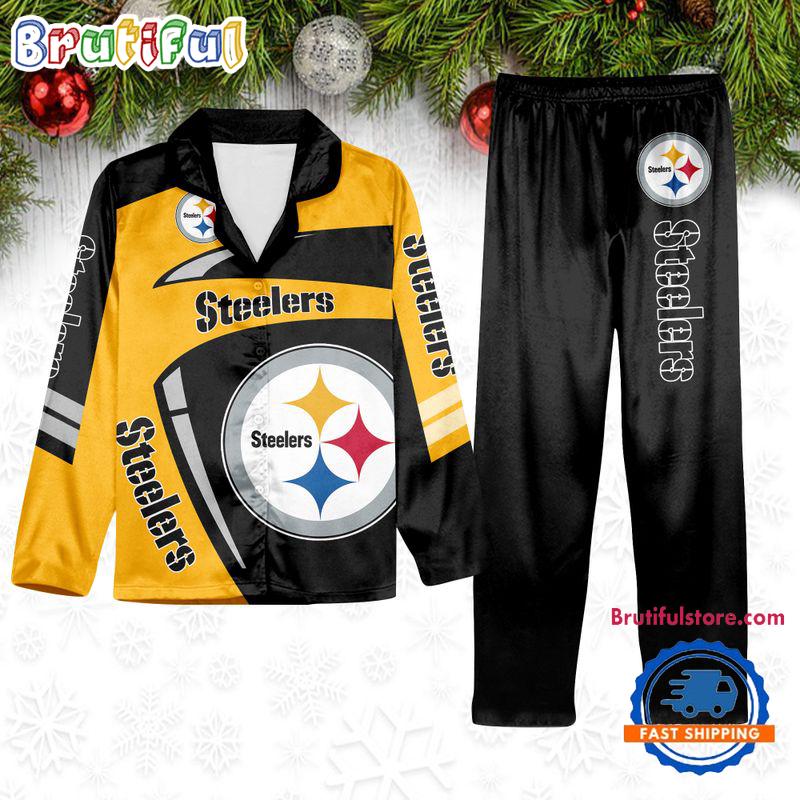 Sportswearmerch Pittsburgh Steelers NFL Winter Season Personalized Pajamas Set For Fan