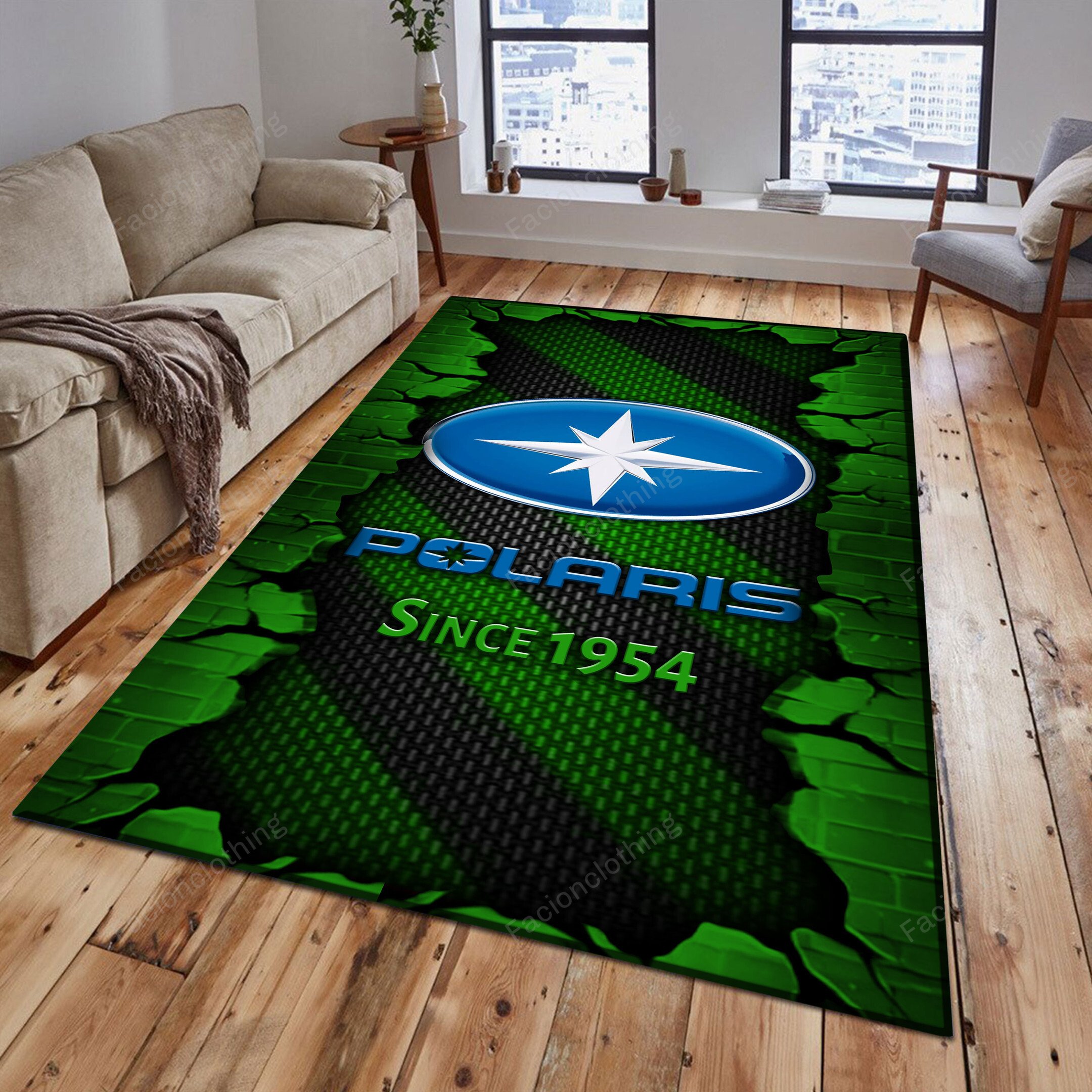 Sportswearmerch Polaris Car Personalized Rug For Fan