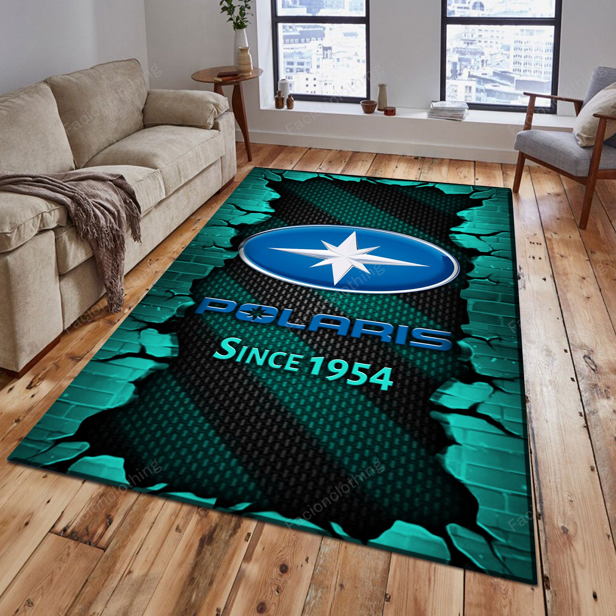 Sportswearmerch Polaris Car Personalized Rug For Fan