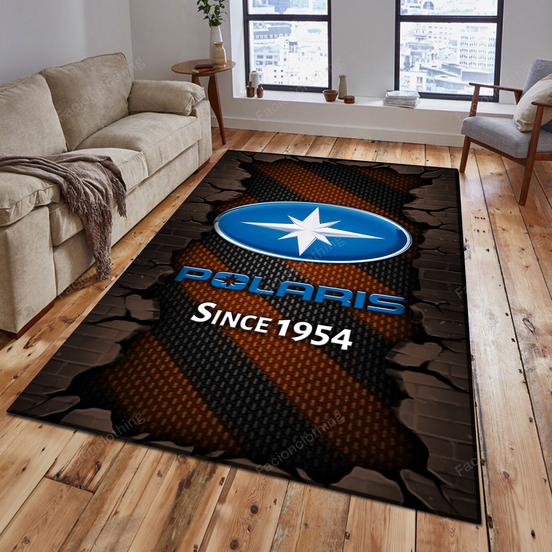 Sportswearmerch Polaris Car Personalized Rug For Fan