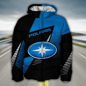 Sportswearmerch Polaris Car Puffer Jacket For Fan