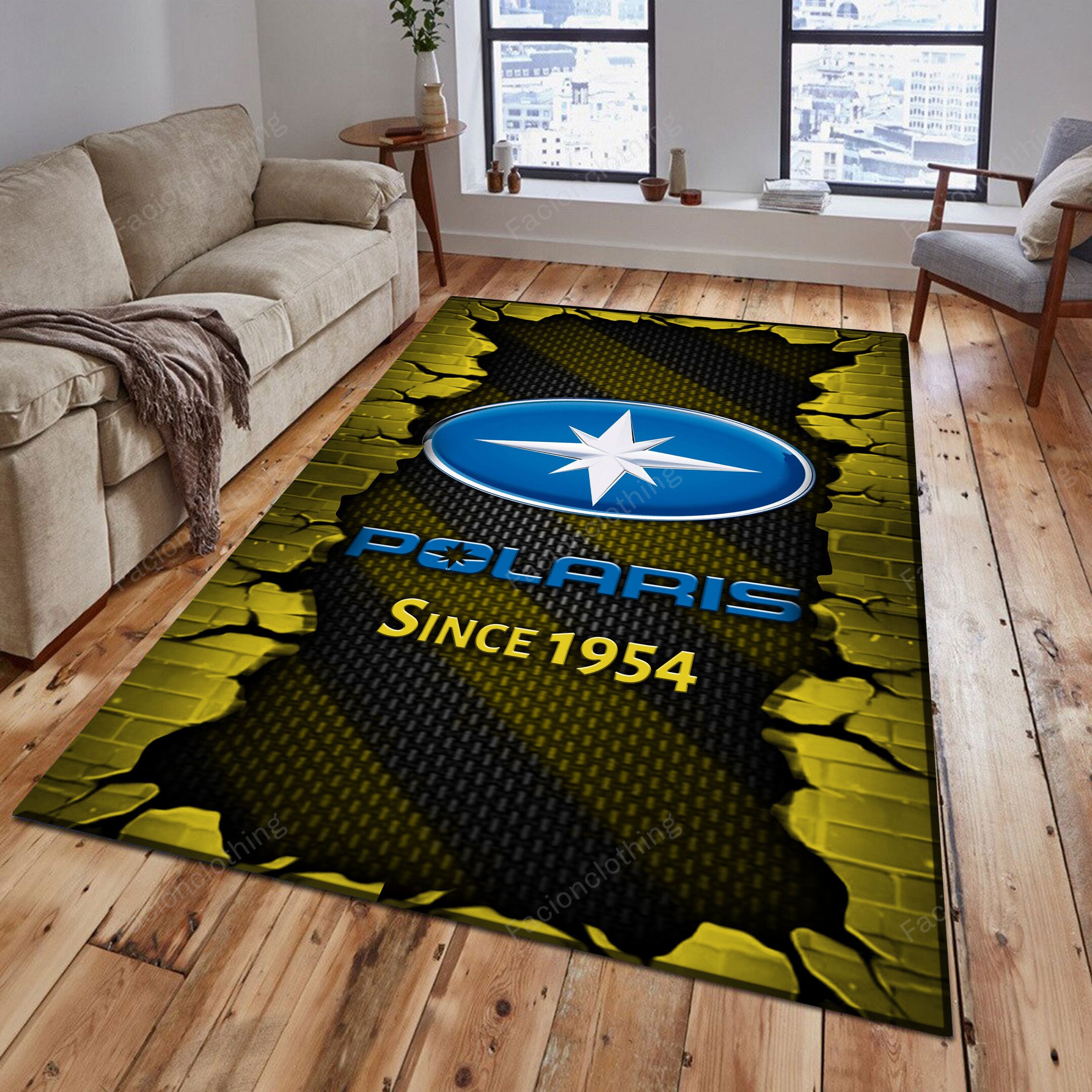Sportswearmerch Polaris Motorcycle Personalized Rug For Fan