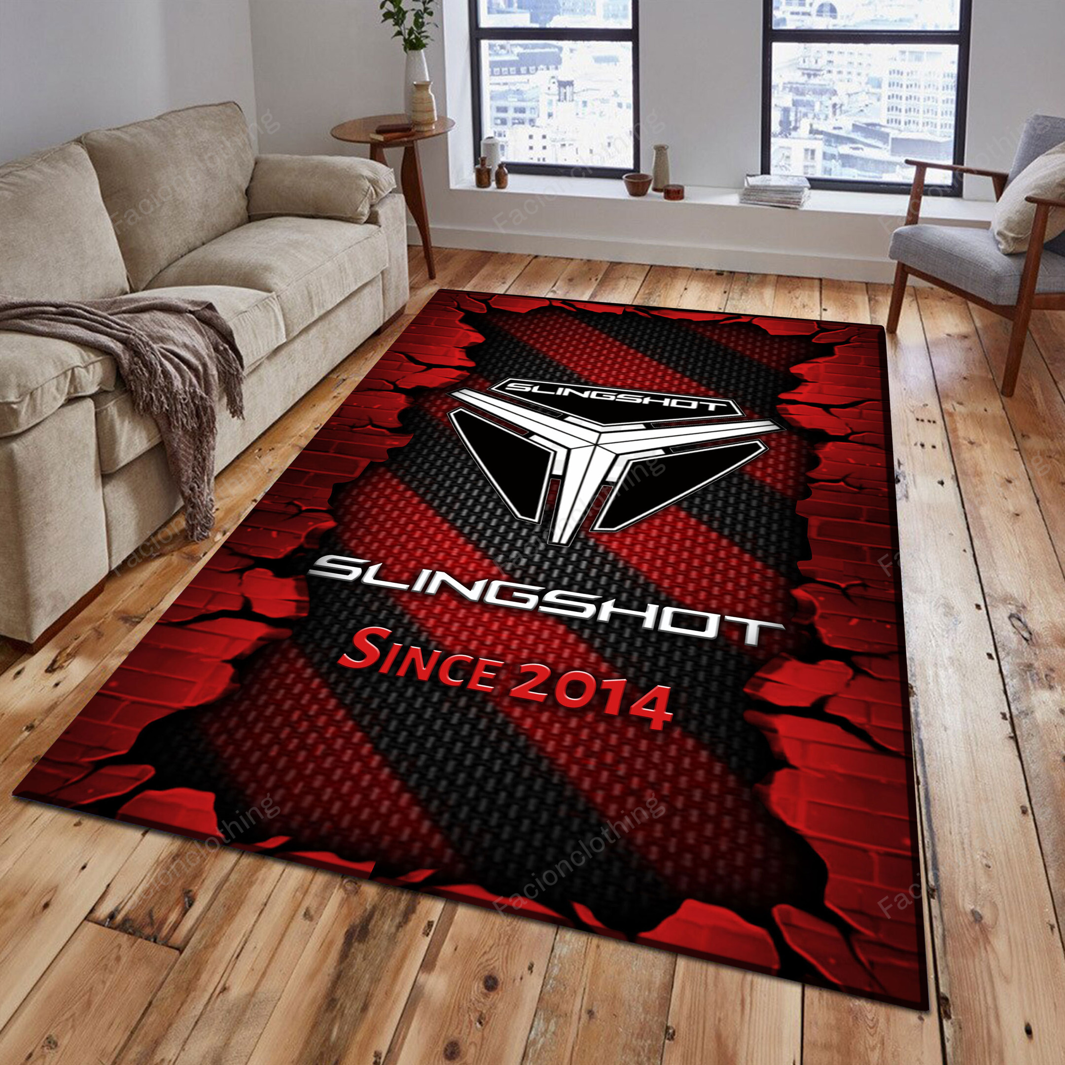Sportswearmerch Polaris Slingshot Car Personalized Rug For Fan