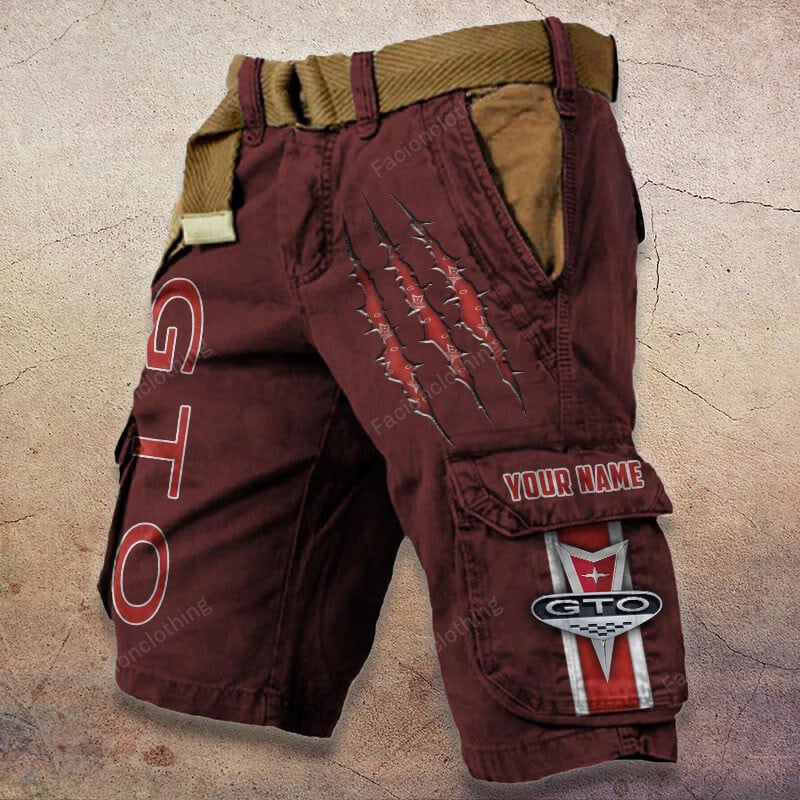 Sportswearmerch Pontiac Car GTO Car Denim Short For Fan