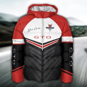 Sportswearmerch Pontiac Car GTO Puffer Jacket For Fan