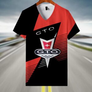 Sportswearmerch Pontiac Car GTO V-neck Women T-shirt For Fan