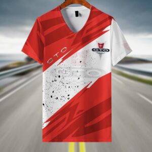 Sportswearmerch Pontiac Car GTO V-neck Women T-shirt For Fan