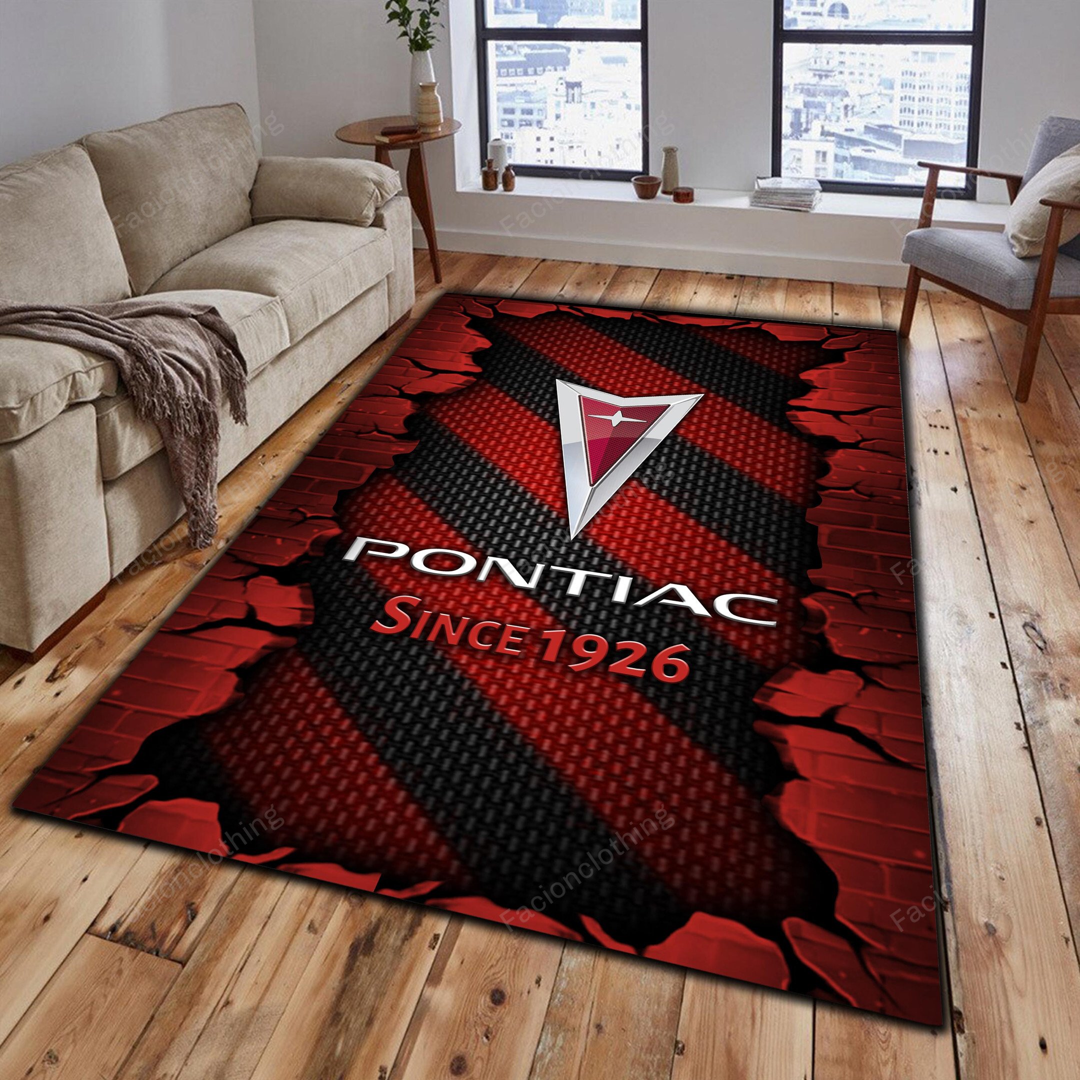 Sportswearmerch Pontiac Car Personalized Rug For Fan