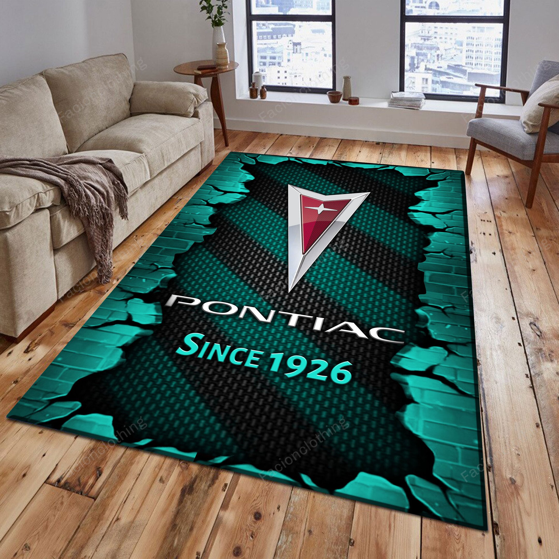 Sportswearmerch Pontiac Car Personalized Rug For Fan