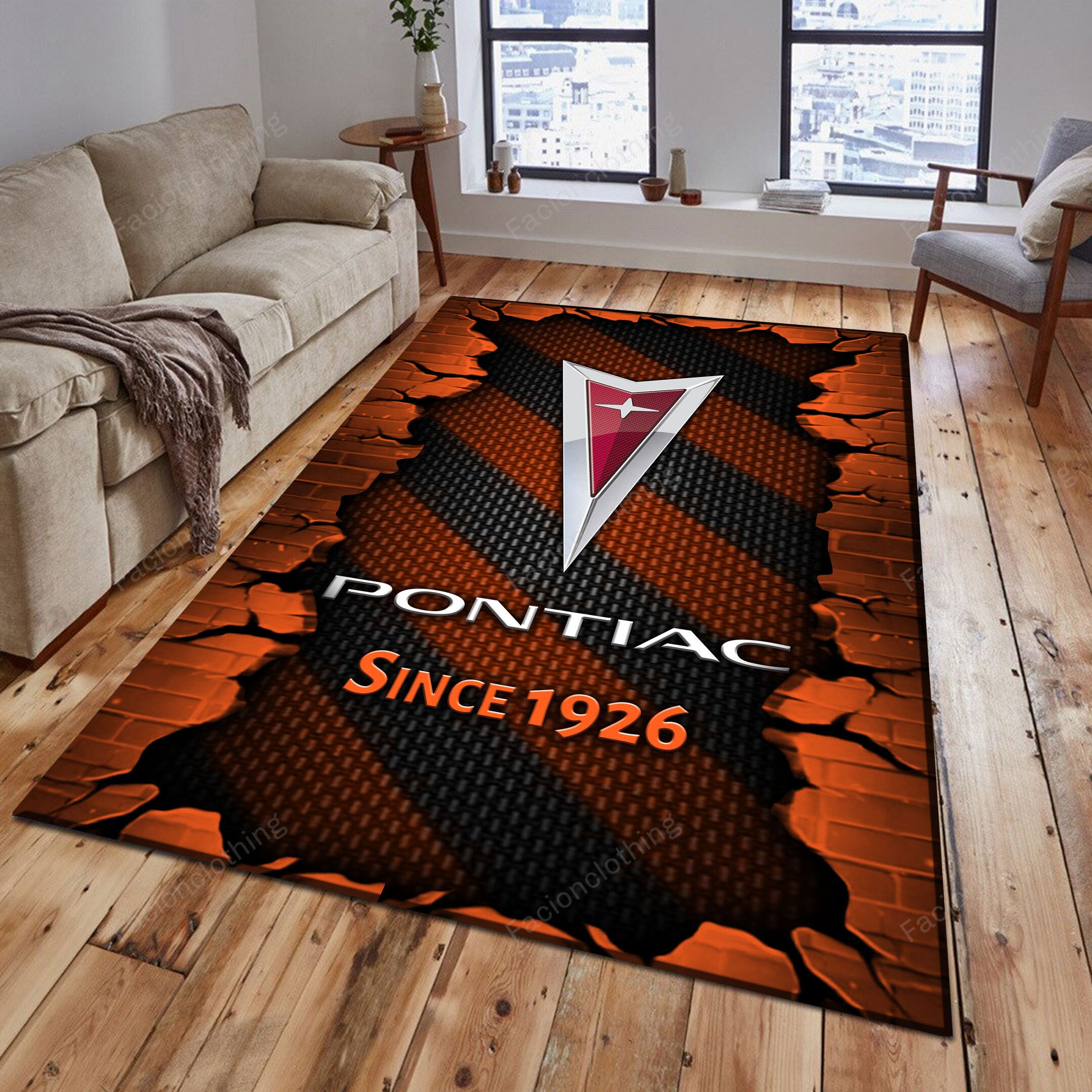 Sportswearmerch Pontiac Car Personalized Rug For Fan