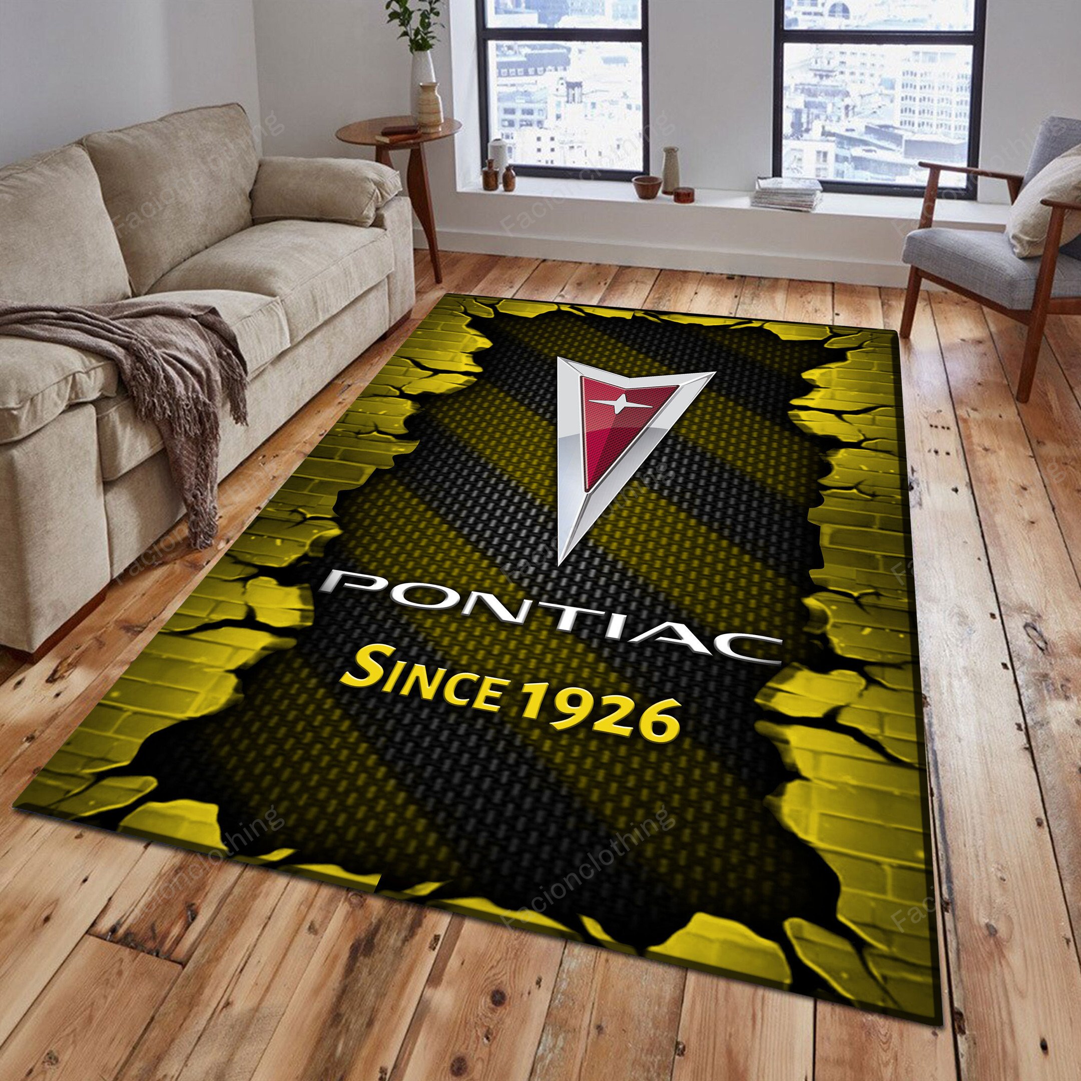 Sportswearmerch Pontiac Car Personalized Rug For Fan