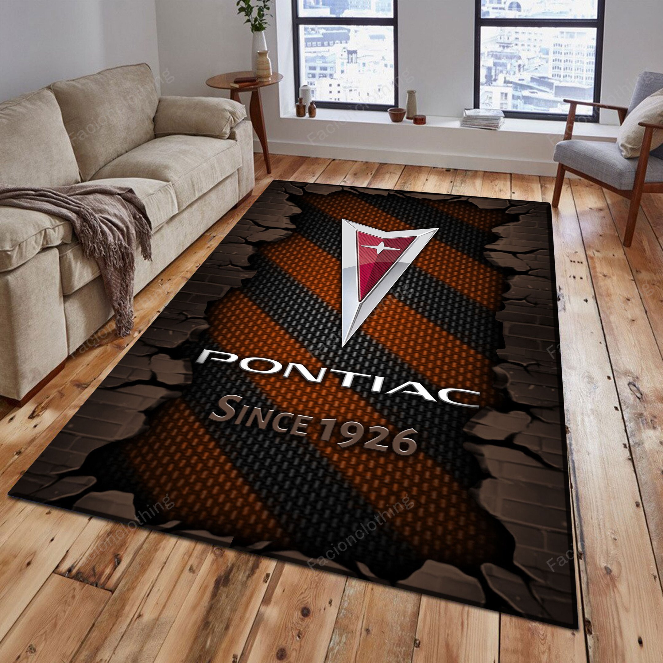 Sportswearmerch Pontiac Car Personalized Rug For Fan