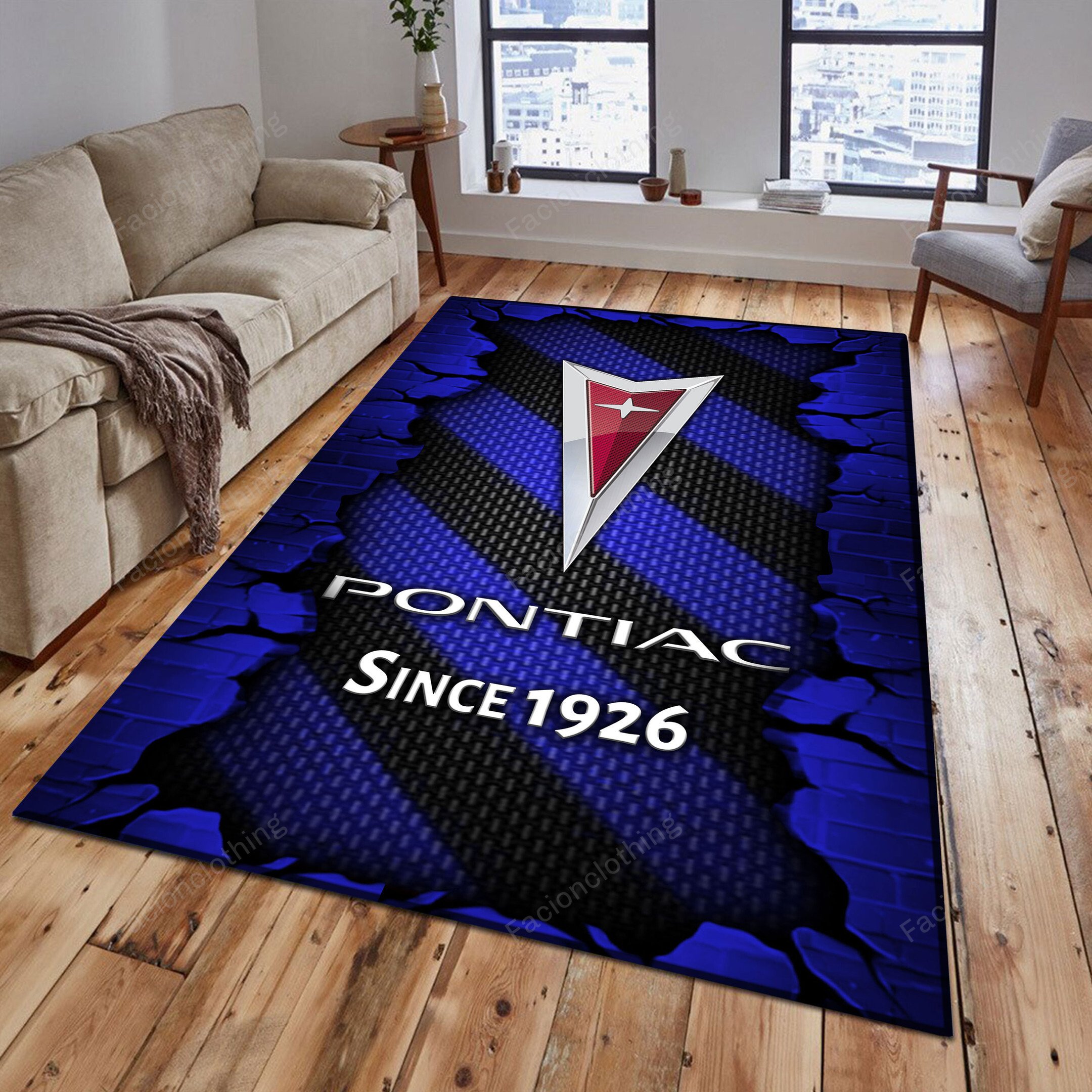 Sportswearmerch Pontiac Car Personalized Rug For Fan