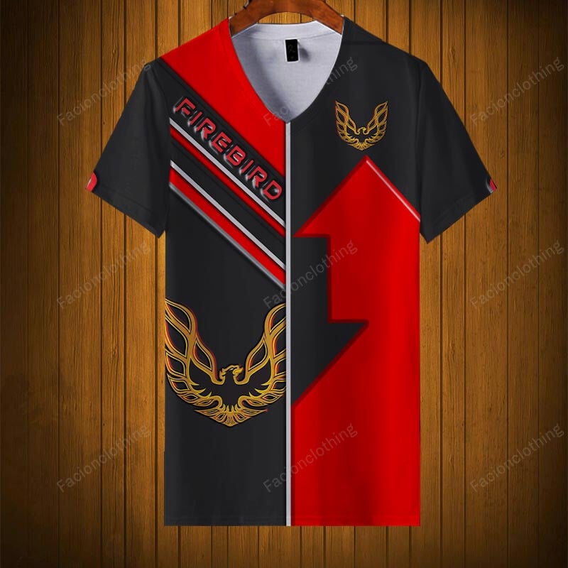 Sportswearmerch Pontiac Firebird Car Personalized V-neck Women T-shirt For Fan