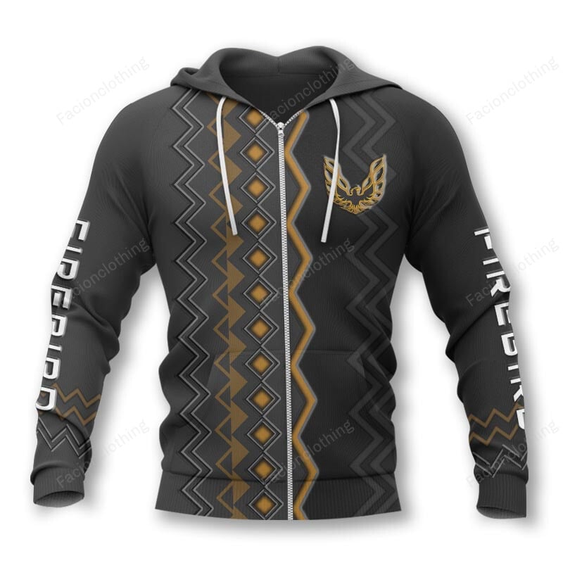 Sportswearmerch Pontiac Firebird Car Personalized Zip Hoodie For Fan