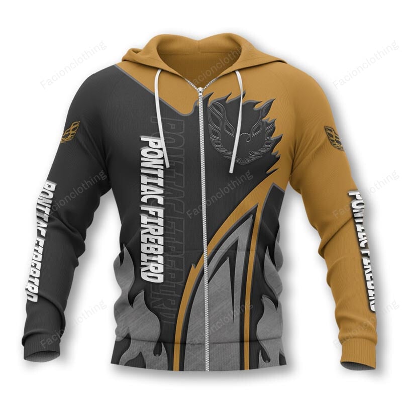Sportswearmerch Pontiac Firebird Car Personalized Zip Hoodie For Fan