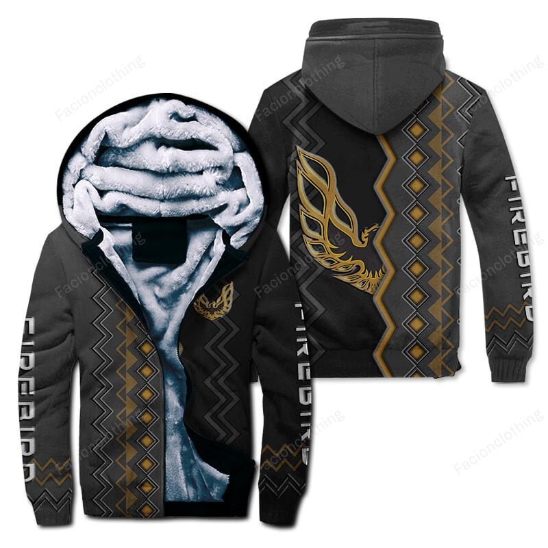 Sportswearmerch Pontiac Firebird Car Personalized Zip Hoodie Velvet Hoodie For Fan