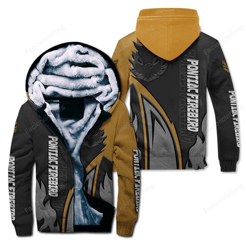 Sportswearmerch Pontiac Firebird Car Personalized Zip Hoodie Velvet Hoodie For Fan