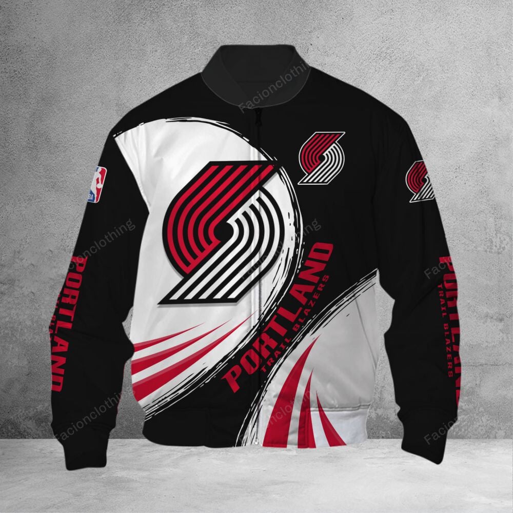 Sportswearmerch Portland Trail Blazers NBA Personalized Bomber Jacket For Fan