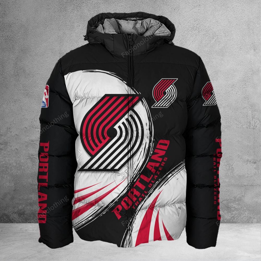 Sportswearmerch Portland Trail Blazers NBA Personalized Puffer Jacket For Fan