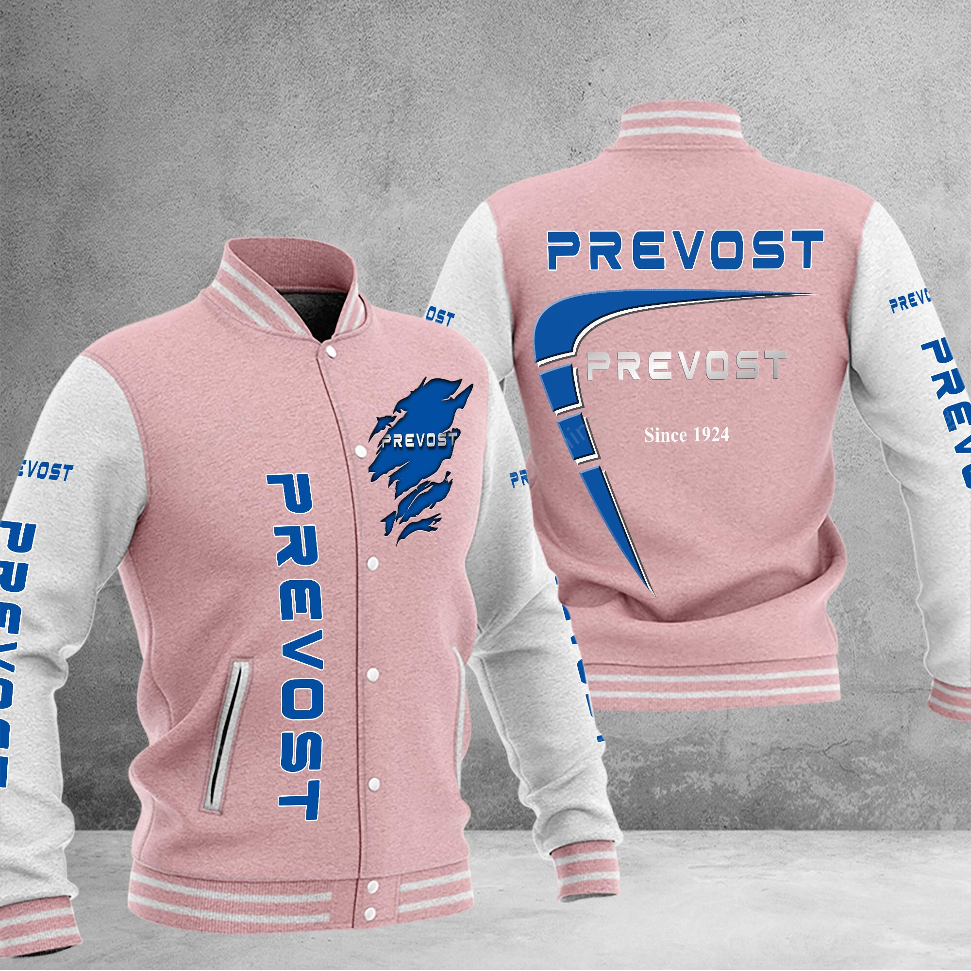 Sportswearmerch Prevost Car Personalized Baseball Jacket For Fan