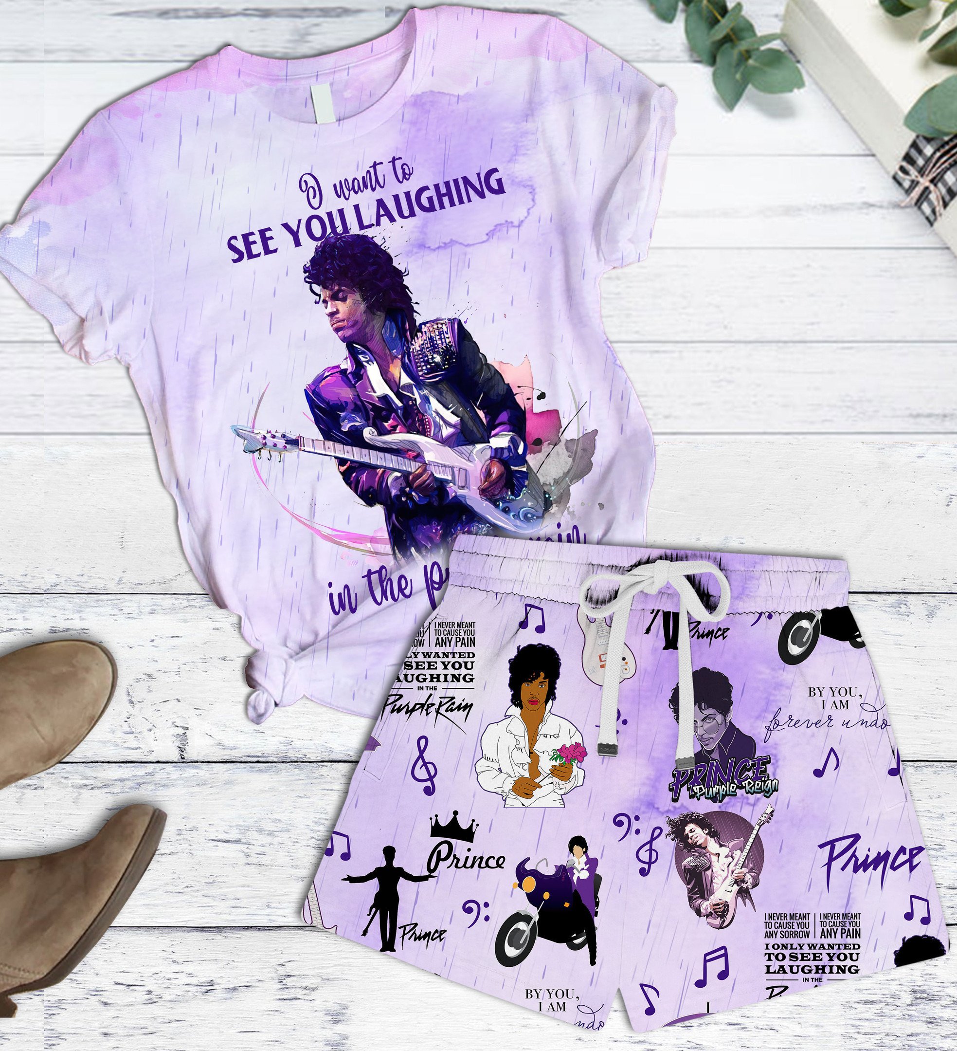 Sportswearmerch Prince Short Pajamas Set Gifts For Fans