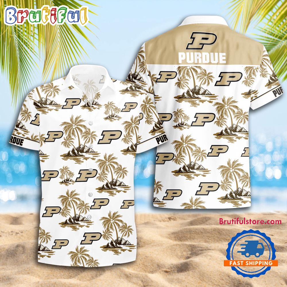 Sportswearmerch Purdue Boilermakers NCAA Summer Personalized Hawaiian Shirt For Fan