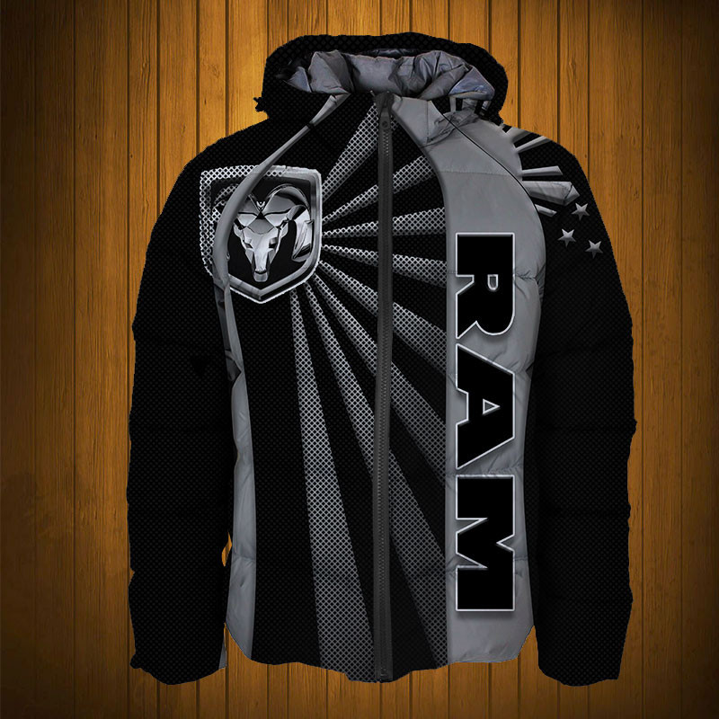 Sportswearmerch Ram Personalized Fashion Puffer Jacket For Fan