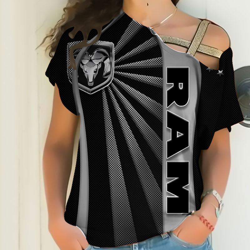 Sportswearmerch Ram Personalized Fashion Strapless Short Sleeve For Fan