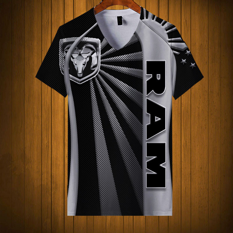 Sportswearmerch Ram Personalized Fashion V-neck Women T-shirt For Fan