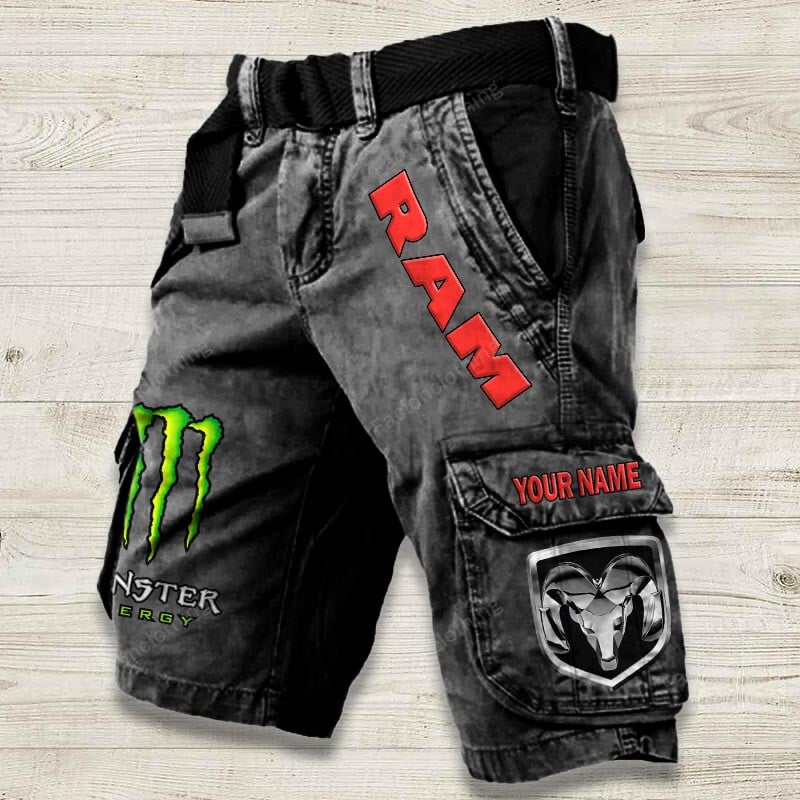 Sportswearmerch Ram Truck Car Denim Short For Fan