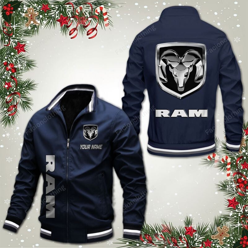 Sportswearmerch Ram Truck Car Personalized Bomber Jacket For Fan