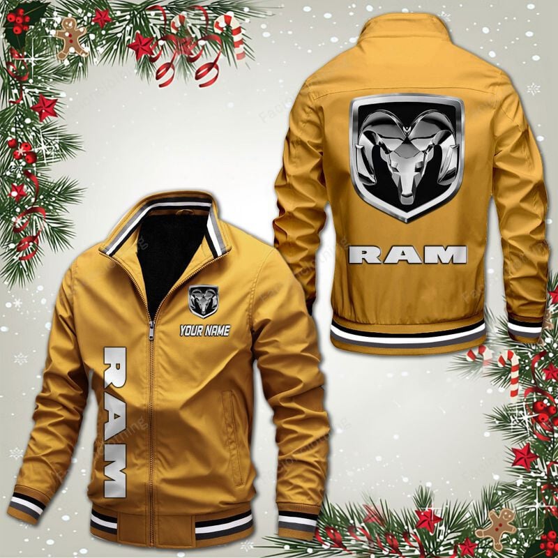 Sportswearmerch Ram Truck Car Personalized Bomber Jacket For Fan