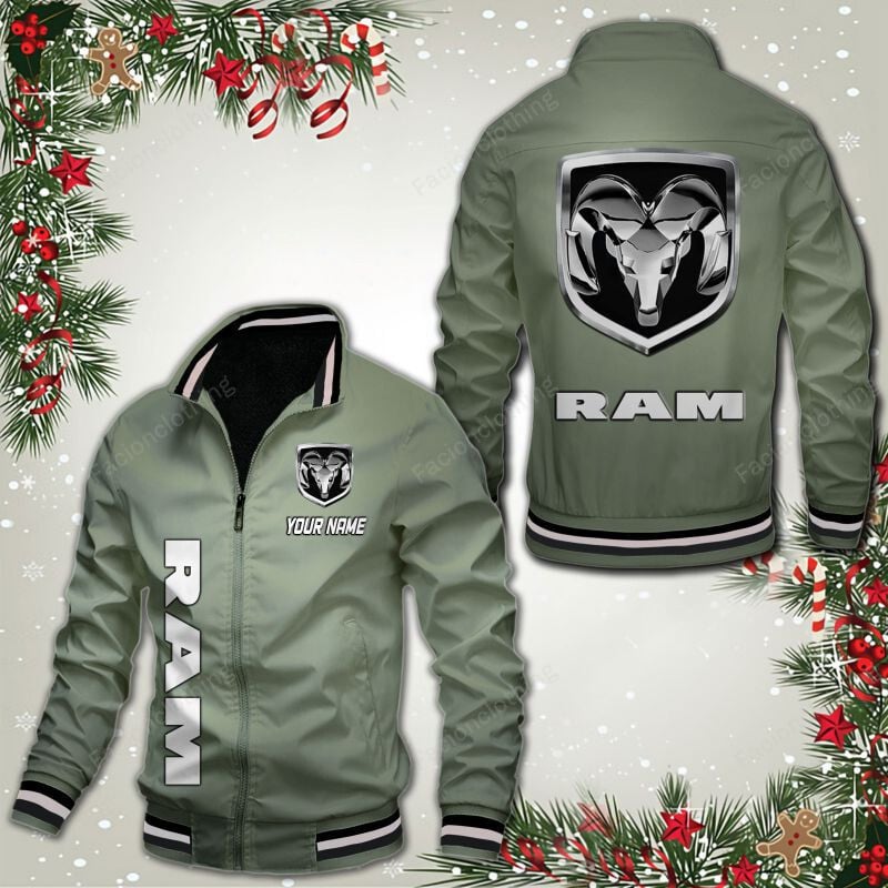 Sportswearmerch Ram Truck Car Personalized Bomber Jacket For Fan
