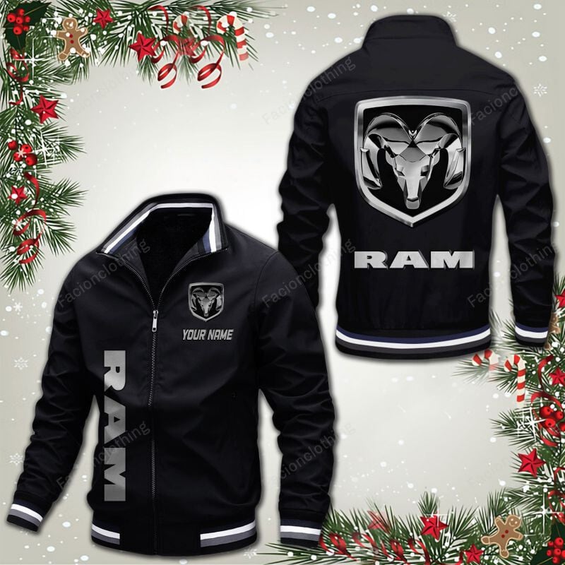 Sportswearmerch Ram Truck Car Personalized Bomber Jacket For Fan