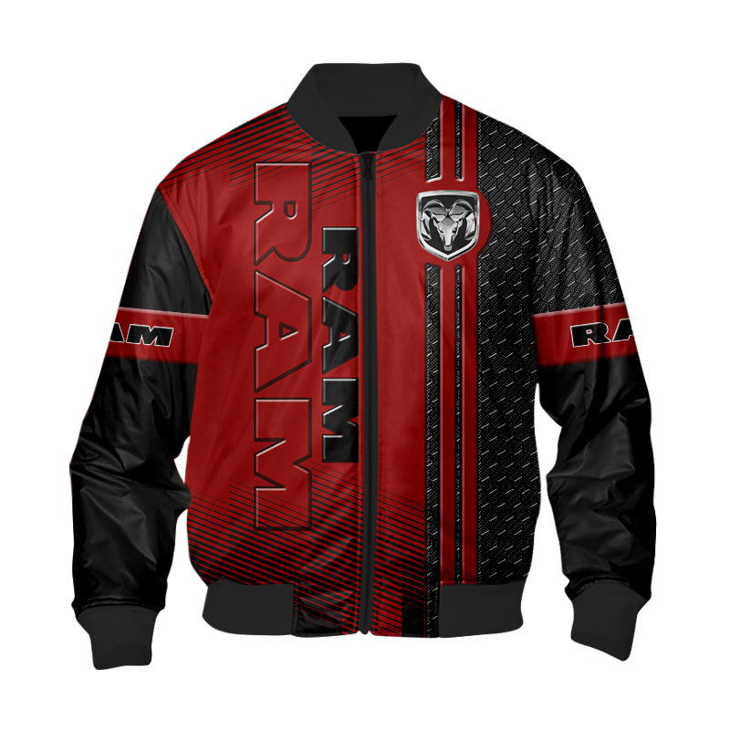Sportswearmerch Ram Truck Car Personalized Fashion Bomber Jacket For Fan