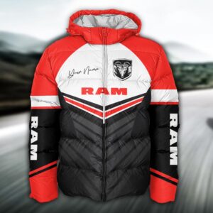Sportswearmerch Ram Truck Puffer Jacket For Fan