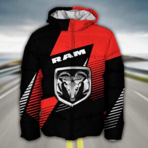 Sportswearmerch Ram Truck Puffer Jacket For Fan