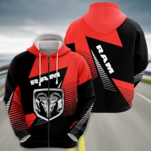 Sportswearmerch Ram Truck Zip Hoodie For Fan