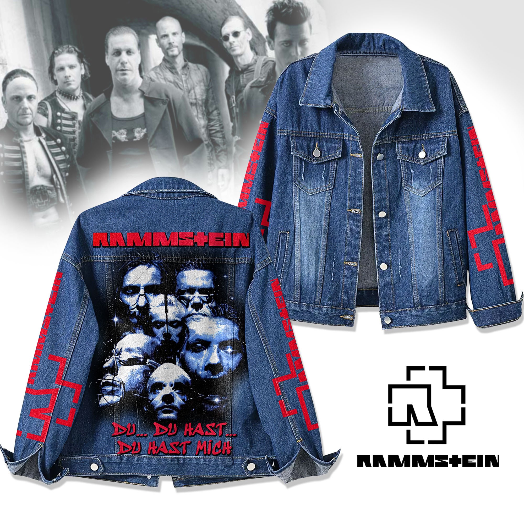 Sportswearmerch Rammstein Denim Jacket Gift For Fans