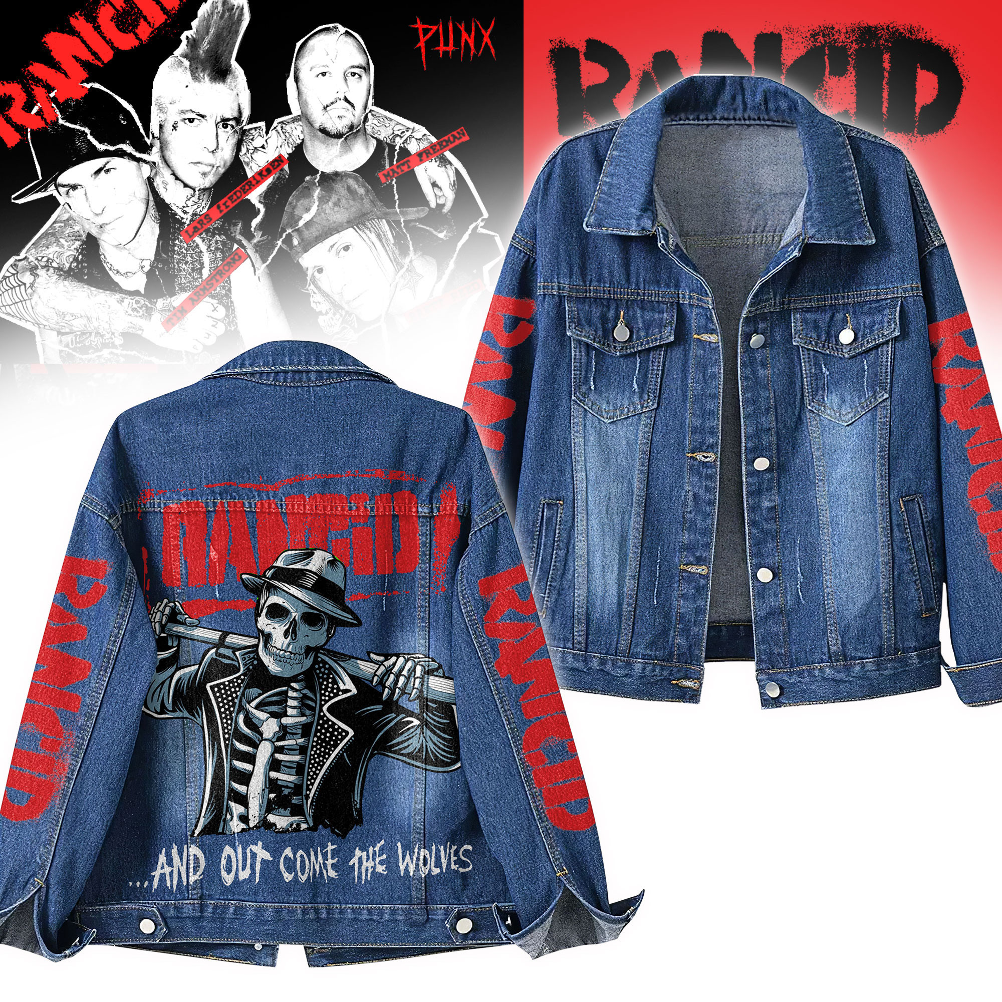 Sportswearmerch Rancid Denim Jacket Gift For Fans