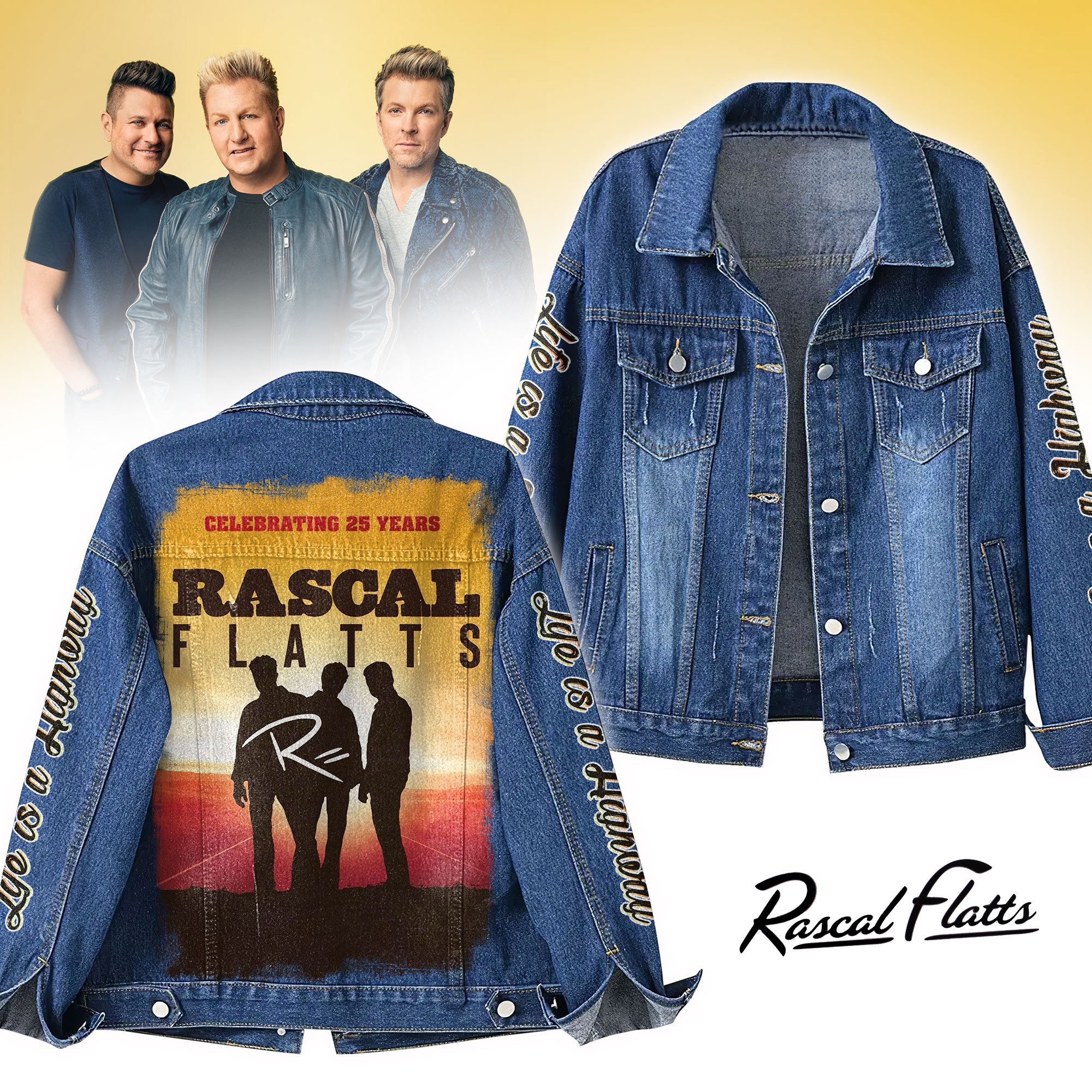Sportswearmerch Rascal Flatts Denim Jacket Gift For Fans