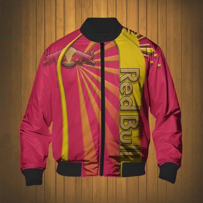Sportswearmerch Red Bull Personalized Fashion Bomber Jacket For Fan