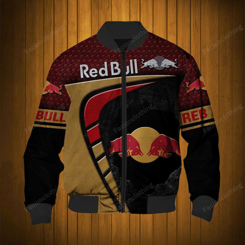 Sportswearmerch Red Bull Personalized Fashion Bomber Jacket For Fan