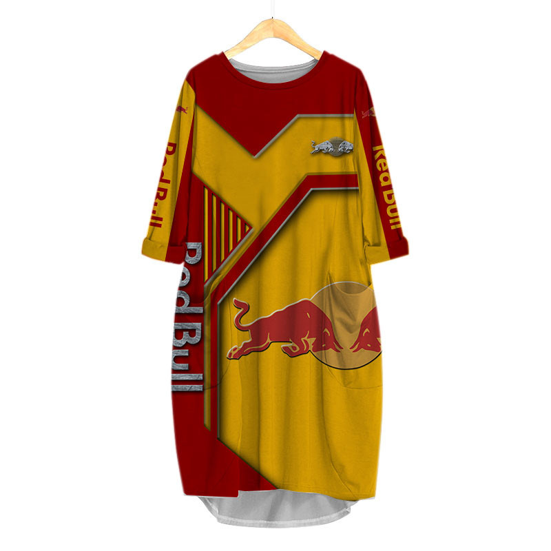 Sportswearmerch Red Bull Personalized Fashion Pocket Dress For Fan