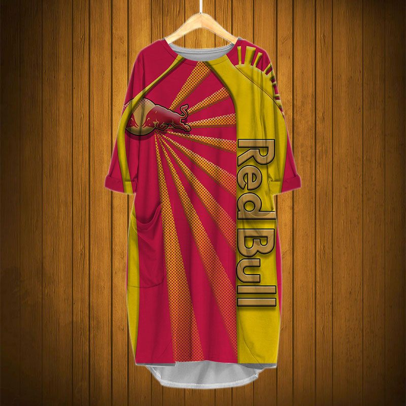 Sportswearmerch Red Bull Personalized Fashion Pocket Dress For Fan