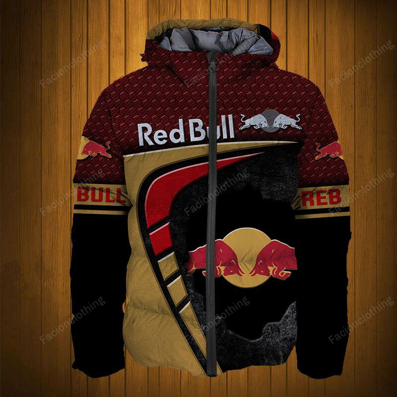 Sportswearmerch Red Bull Personalized Fashion Puffer Jacket For Fan